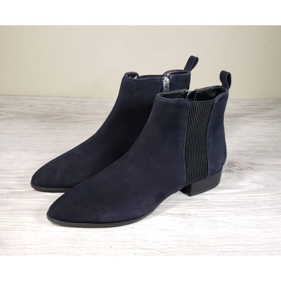 DKNY Shoes - DKNY Taile Indigo Suede Boots Nwot